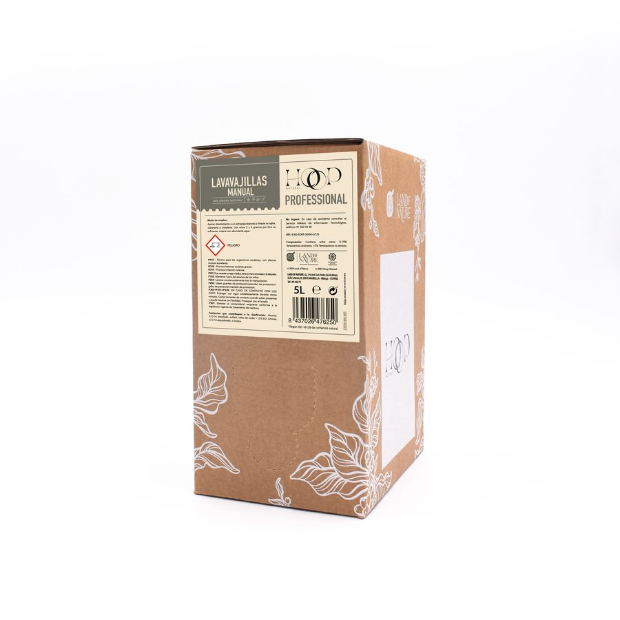 Hoop Natural Lavavajillas Manual Perfumado · Caja 6× 1L bot.