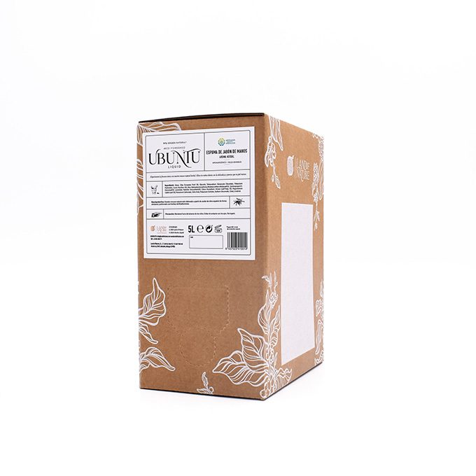 Ubuntu Gel Azahar · Caja 10×Bolsa Dispensador carga 1.0